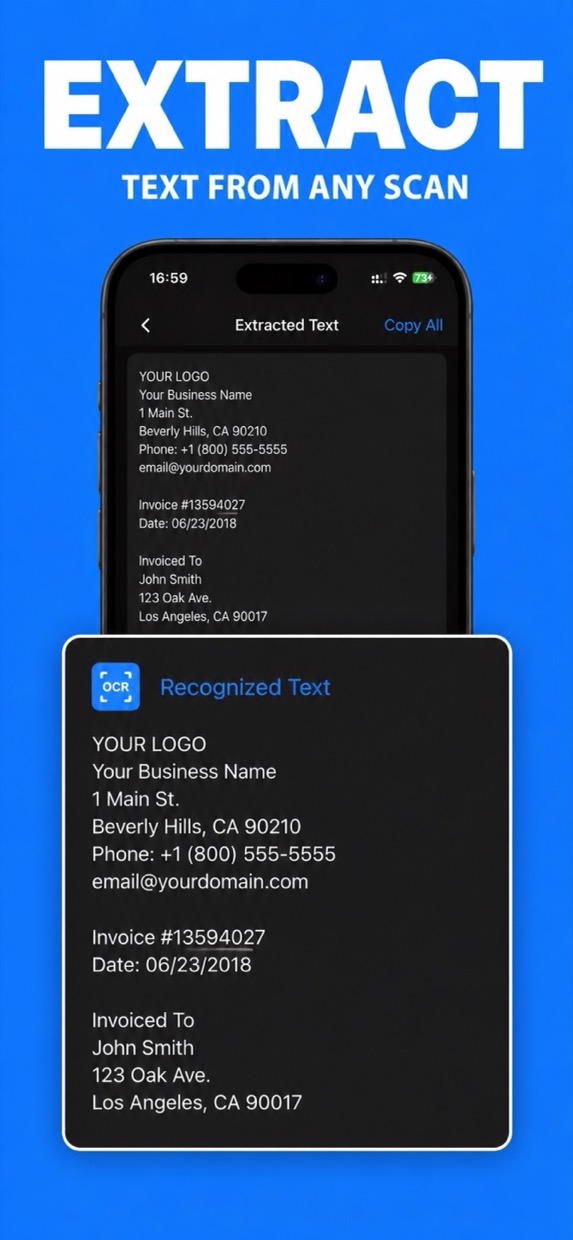 Extract text from any scan